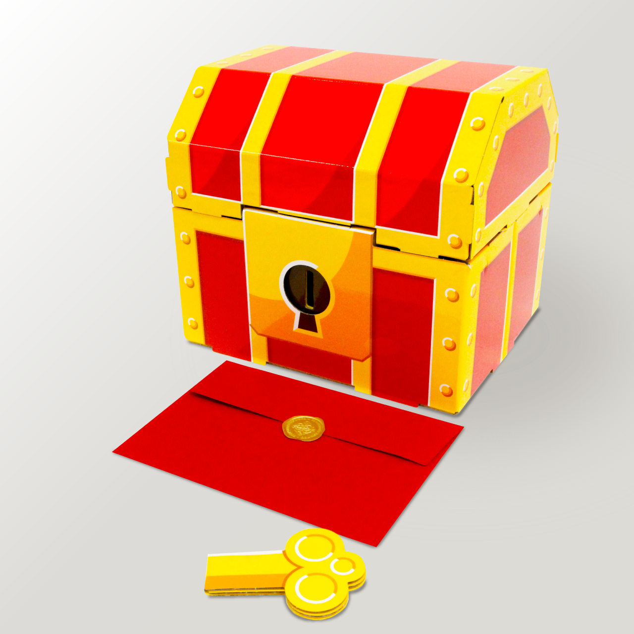 ギフトゥール【宝箱】クリスマス(金ピカサンタ) Sサイズ